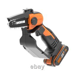 Worx WG324E 20V Cordless Pruning Chainsaw, 1x 2.0Ah Battery & Charger