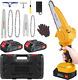 Yifov Mini Chainsaw Cordless 6 Inch 4 Inch With 2 Battery, Portable Combination
